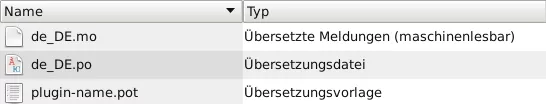 Screenshot vom Dateimanager