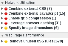 Screenshot Chrome Audits nach emojicons-Entfernung
