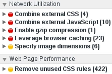 Screenshot Chrome Audits nach Entfernen des WooCommerce-Script-Dateien