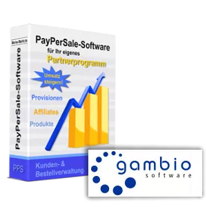 Partnerprogramm-Box und Gambio-Logo