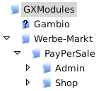 Verzeichnisstruktur im GXModules-Verzeichnis