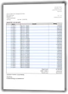Screenshot der automatisch generierten PDF-Datei mit steuerlich relevanten Daten zur Gutschrift und Informationen zur Auszahlung