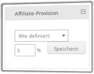 5% Provision auf Artikelebene