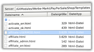 affiliate.html und affiliate-USERMOD.html in FileZilla