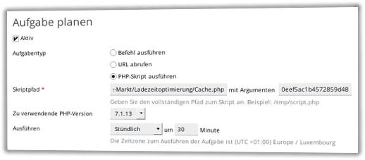 CronJob anlegen in Plesk: PHP-Script ausführen
