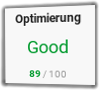 PageSpeed (Desktop) ESOVita mit Ladezeitoptimierungs-Modul: 89