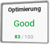 PageSpeed (Desktop) Stamp Corner mit Ladezeitoptimierungs-Modul: 83
