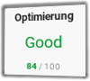 PageSpeed (Mobil) Stamp Corner nach Optimierung: 84