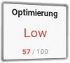 PageSpeed (Mobil) Stamp Corner vor Optimierung: 57