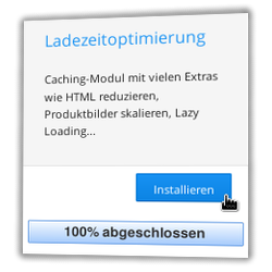 Modul Ladezeitoptimierung im Gambio Modul-Center installieren