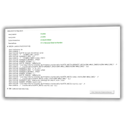 Webserver-Konfiguration: mod_rewrite aktiv, mod_mime aktiv, Cache-Verzeichnis beschreibbar, RewriteRules