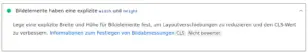 Bestandene PageSpeed-Insights-Prüfung „Bildelemente haben eine explizite width und height“, die Layoutverschiebungen (CLS) verhindert.