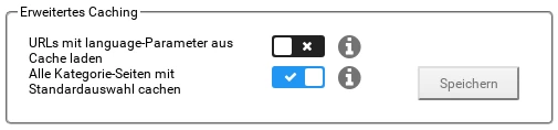 Alle Kategorie-Seiten mit Standardauswahl cachen
