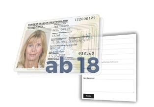 Muster-Personalausweis, ab 18, Kontaktformular