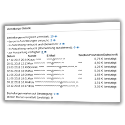 Vermittlungs-Statistik anpassen im Gambio Affiliate-Modul