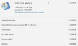 DVD für 10,00 EUR im Warenkorb, Deutsche Post (Versand nach DE: (1 x 0 kg)): 5,95 EUR, Gutscheine: -10,00 EUR, inkl. 19% MwSt.: 0,95 EUR