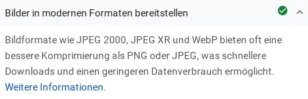Bilder in modernen Formaten bereitstellen ✓