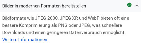 Bilder in modernen Formaten bereitstellen ✓