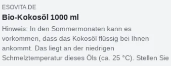 Bio-Kokosöl 1000 ml