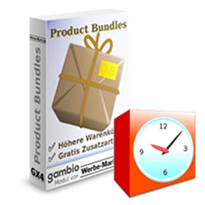 Wecker vor Product Bundles Software-Box