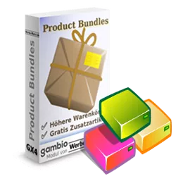 Bunte Pakete vor der Product-Bundles-Softwarebox