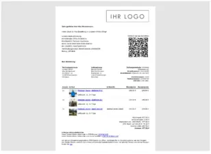 Bestellbestätigungs-E-Mail mit Bankverbindung und GiroCode zum Bezahlen via App