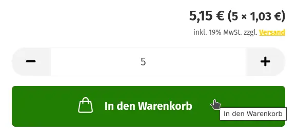 5 In den Warenkorb