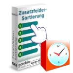Wecker vor der Zusatzfelder-Sortierung Softwarebox