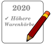 2020 ✔️ Höhere Warenkörbe