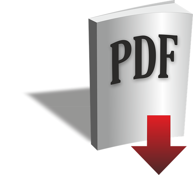 PDF Buch mit Download-Pfeil