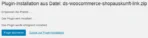 Plugin-Installation aus Datei: ds-woocommerce-shopauskunft-link.zip
