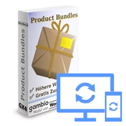 Product Bundles Softwarebox mit Synchronisations-Symbol