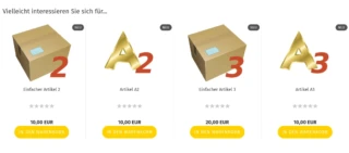 Vielleicht interessieren Sie sich für... Einfacher Artikel 2, Artikel A2, Einfacher Artikel 3, Artikel A3