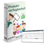 Screenshot einer Tabelle vor der Produktverfügbarkeit-Softwarebox