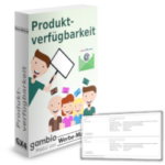 Verschwommener Screenshot mit Einstellungsmöglichkeiten zu Bestätigung und Benachrichtigung vor der Produktverfügbarkeit-Softwarebox