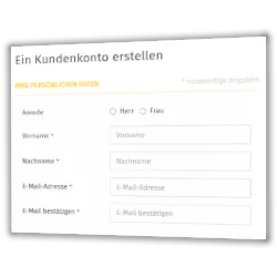 Ein Kundenkonto erstellen