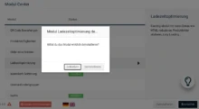 Modul Ladezeitoptimierung deinstallieren Willst du das Modul wirklich deinstallieren?