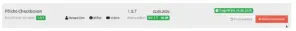 Zeile „Pflicht-Checkboxen“ in der Modulverwaltung mit Verwalten-Link sowie den Buttons Zurücksetzen und Modul entfernen