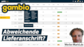 Gambio Abweichende Lieferanschrift?