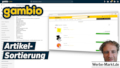 Gambio Artikel-Sortierung