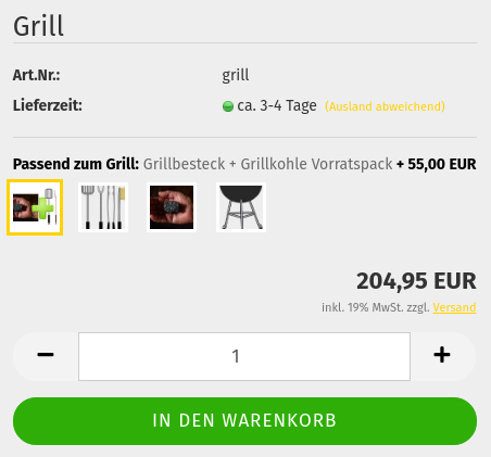 Grill + Passend zum Grill:Grillbesteck + Grillkohle Vorratspack: 55,00 EUR