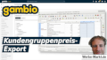 Gambio Kundengruppenpreis-Export