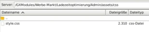 FileZilla Verzeichnis /GXModules/Werbe-Markt/Ladezeitoptimierung/Admin/assets/css