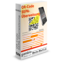 Softwarebox QR-Code SEPA-Überweisung Modul für Gambio GX4