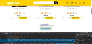 Browser-Entwicklertools zeigen den echten Link des Mehr-anzeigen-Buttons zur nächsten Seite