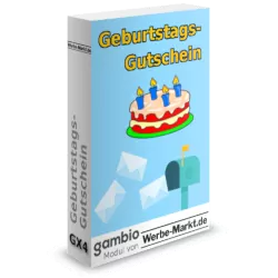 Geburtstags-Gutschein Gambio-Modul von Werbe-Markt.de