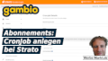 Gambio Abonnements: CronJob anlegen bei Strato