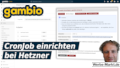 Gambio CronJob einrichten bei Hetzner