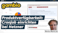 Gambio Produktverfügbarkeit: CronJob einrichten bei Hetzner