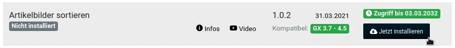 Artikelbilder sortieren installieren